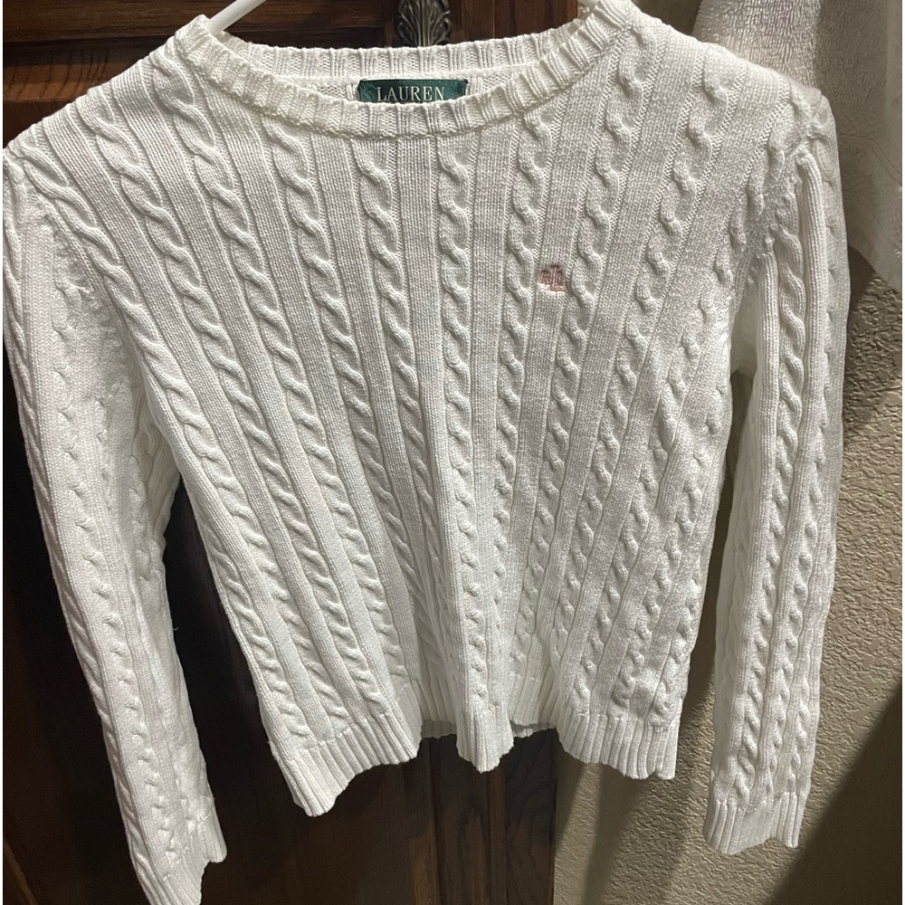 RL Beautiful Loved Cable Knit Sweater
